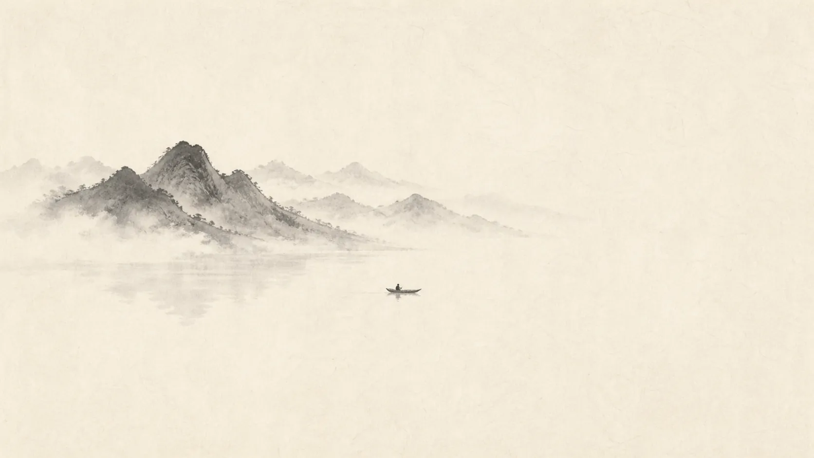 安静书桌与远山背景，适合解释 PDF 阅读器的不同阅读场景